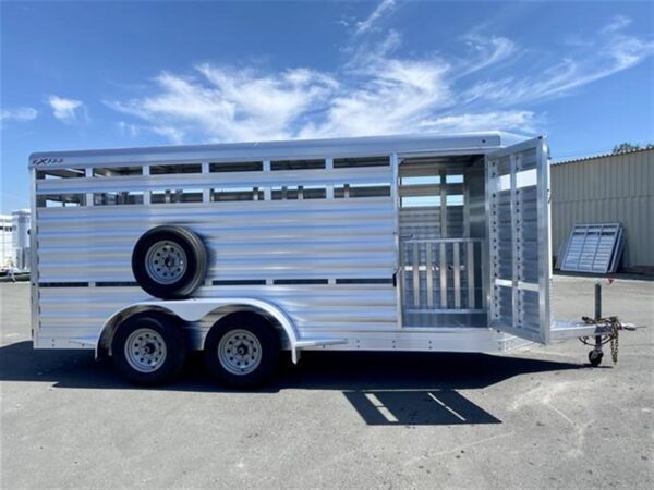 2024 Exiss Exhibitor Mini 615 Bumper Pull Stock Trailer, 8 pens