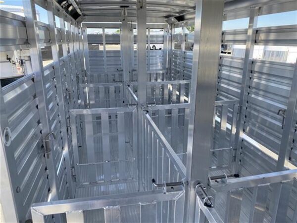 2024 Exiss Exhibitor Mini 615 Bumper Pull Stock Trailer, 8 pens