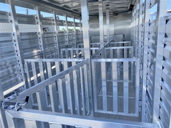 2024 Exiss Exhibitor Mini 615 Bumper Pull Stock Trailer, 8 pens