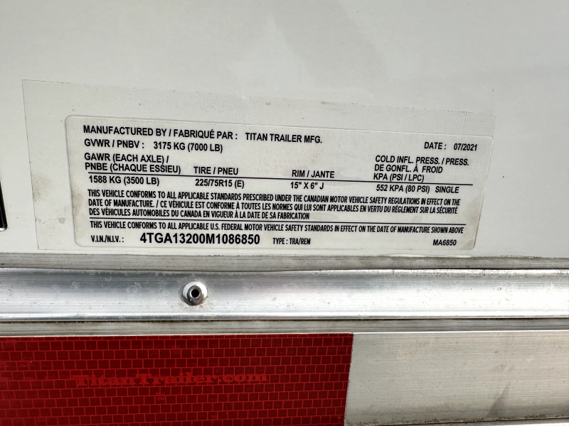 2021 Titan 2 Horse Trailer