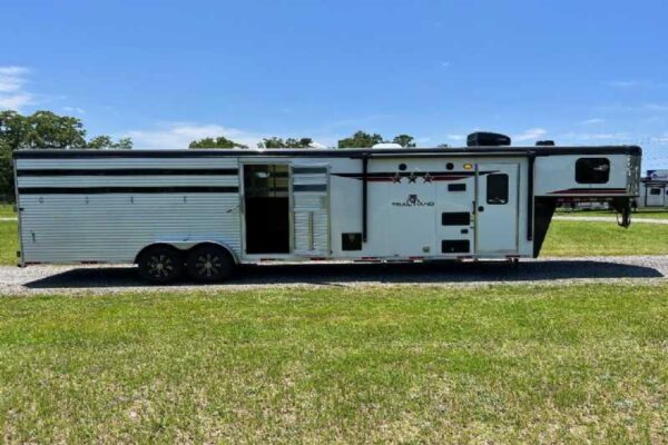 2024 Bison Trail Hand 708160 Stock Trailer with 8′ Short Wall