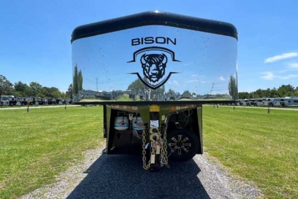 2024 Bison Trail Hand 708160 Stock Trailer with 8′ Short Wall