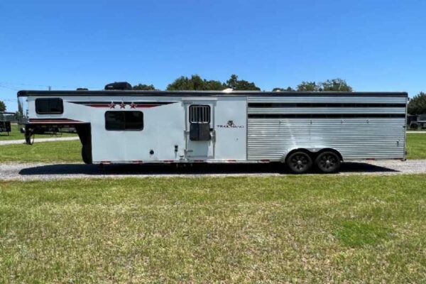 2024 Bison Trail Hand 708160 Stock Trailer with 8′ Short Wall
