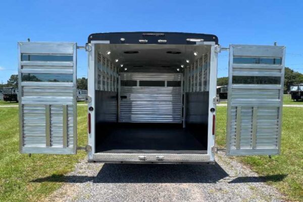 2024 Bison Trail Hand 708160 Stock Trailer with 8′ Short Wall