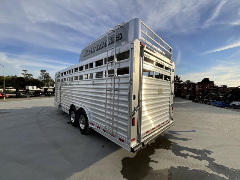 NEW 2024 Elite Trailers 5 Horse Stock Combo BP Horse Trailer