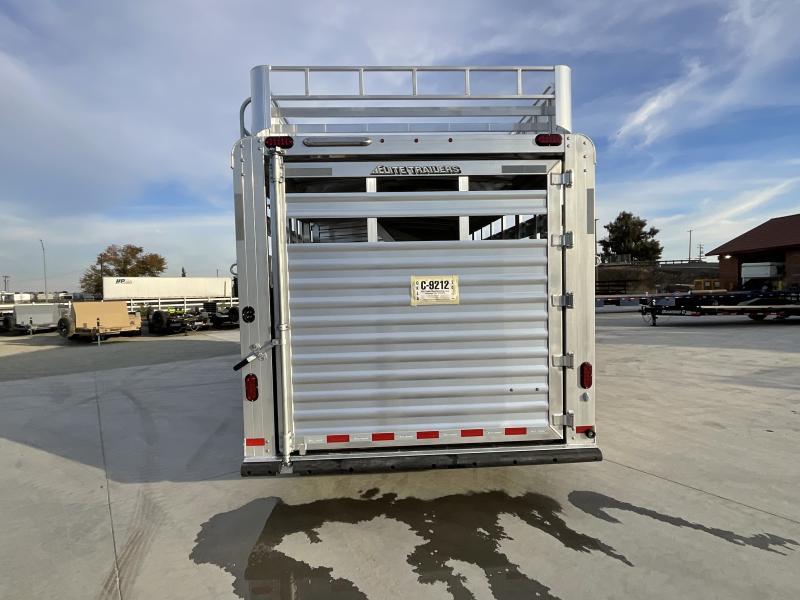 NEW 2024 Elite Trailers 5 Horse Stock Combo BP Horse Trailer