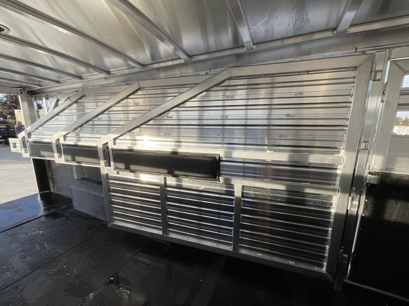 NEW 2024 Elite Trailers 5 Horse Stock Combo BP Horse Trailer